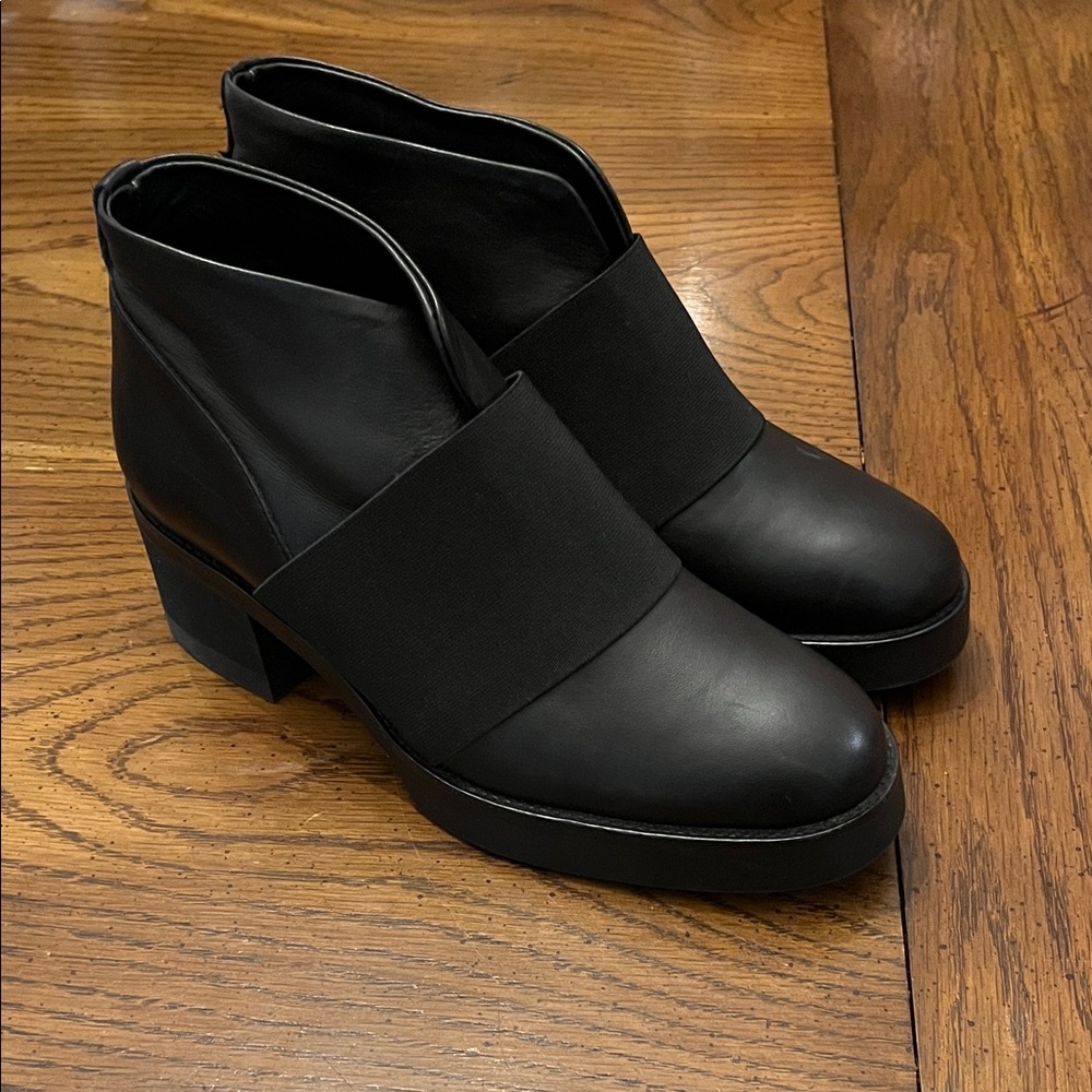COS Black Leather Ankle Boots, size 38‎
